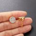 Unisex Jewelry Fashion new round full diamond hip hop earrings zircon micro inlaid threaded earrings, gold plated street fashion earrings_ipsvogv.com