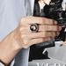 Retro style Pope cross titanium steel ring ring men's trendy personality wear hand accessories_ipsvogv.com