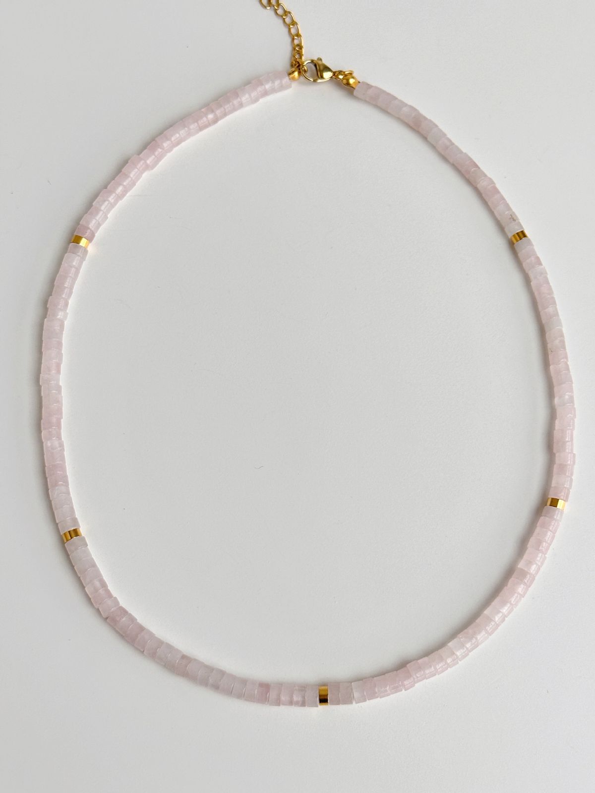Women's Jewelry Natural Stone Clavicle Chain Morandi Color Beaded Necklace Spring And Summer Light Luxury Niche Stacking Necklace_ipsvogv.com
