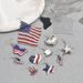 Creative Fashion Earring Set Personalized Men's and Women's Hip Hop Style Inlaid with Zircon Heart Star Design Earrings_ipsvogv.com