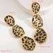 New Leopard Print Simple And Fashionable, Long Alloy Acrylic Exaggerated Earrings, Hot Selling_ipsvogv.com