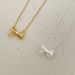 Hollow Necklace For Women, Light Luxury Niche Design, Heart Ribbon Bowknot Collarbone Chain, Stainless Steel Choker_ipsvogv.com