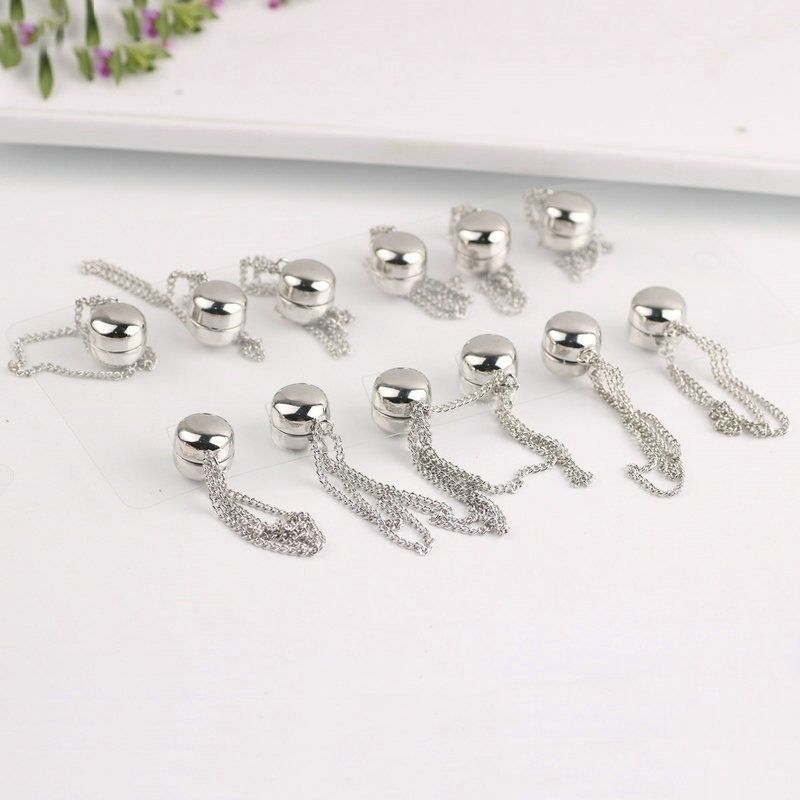 Magnet buckle female Muslim strong magnetic brooch fixed buckle anti exposure buckle creative chain brooch jewelry_ipsvogv.com