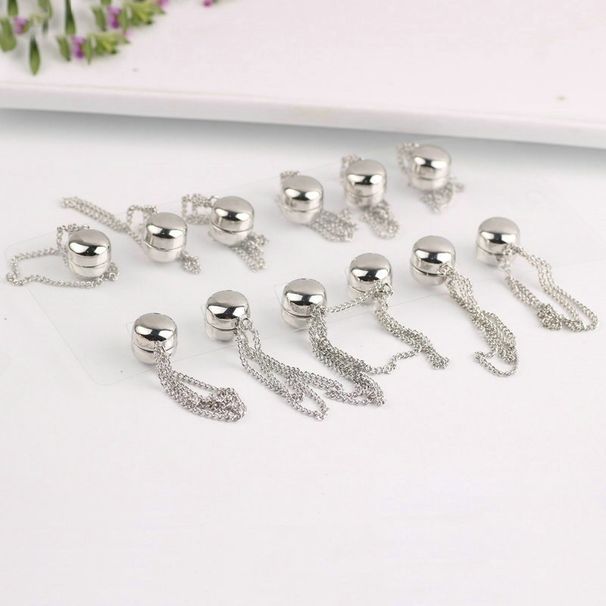 Magnet buckle female Muslim strong magnetic brooch fixed buckle anti exposure buckle creative chain brooch jewelry_ipsvogv.com