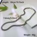 Vintage Style Solid Color Stainless Steel Men's Necklace_ipsvogv.com