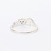 Women's Jewelry Elegant Heart-Shaped "Mom" Engraved Ring With Floral Design, Silver Plated Copper, Perfect Gift For Mother's Day_ipsvogv.com