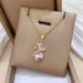 【 】 Simple Butterfly Fashion Light Luxury Charm Gorgeous Full Diamond Necklace Women's Versatile Clavicle Chain Titanium_ipsvogv.com