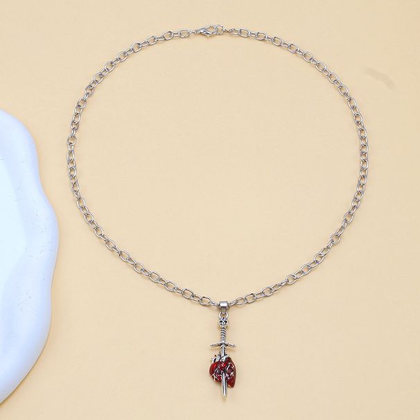 Jewelry Halloween Hip-hop Punk Cross With Dark Gothic Personality Necklace For Women_ipsvogv.com