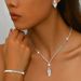 Women’s Jewelry Set Fashion Fashion Full Diamond Jewelry Set New Shiny Zircon Wedding Party Necklace Earrings Bracelet Set Party Wear_ipsvogv.com