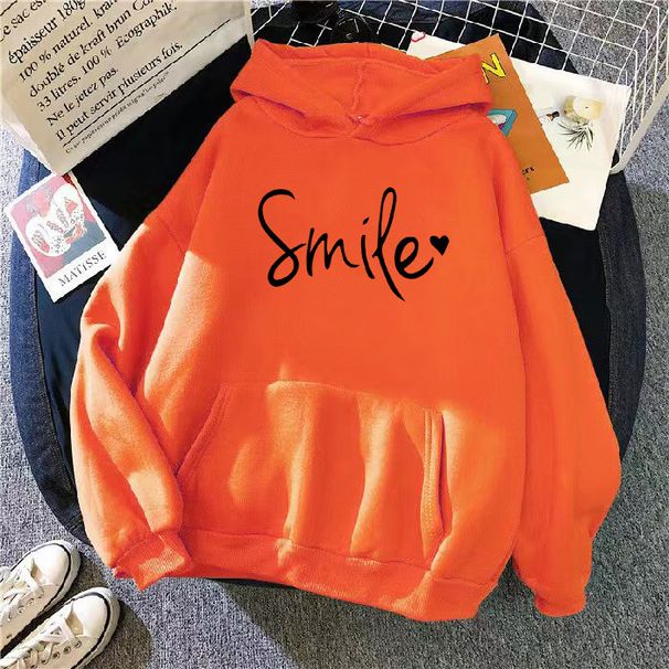 Women's clothing 2023 new autumn letter hooded loose ladies sweatshirt women's tops _ipsvogv.com