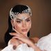 Women's Jewelry Crystal Rhinestone Headband Handmade Floral Hair Accessory For Weddings Parties And Special Occasions_ipsvogv.com