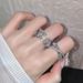 Princess Style Micro Inlaid Sparkling Diamond Zircon Cross Love Bow 2023 New High-end Personalized Index Finger Ring_ipsvogv.com