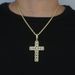 New Zircon Cross Pendant Hip Hop Fashion Trend Men's Necklace_ipsvogv.com
