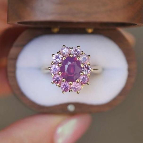 Fashion Women's Ring Gold Plated Inlaid Colorful Jewelry New Product_ipsvogv.com