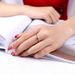 Classic fashionable and simple women's ring Zircon micro inlaid rose gold plated engagement ring_ipsvogv.com