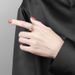 Personalized Fashionable Hand For Men And Women, Anxiety Matte Transfer Bead Ring, Opening Jewelry_ipsvogv.com