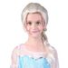Children's Day Halloween Christmas girl performance cos princess silver hair braided long curly hair_ipsvogv.com