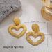 Women’s Jewelry Set Fashion Retro Earrings Gold Plated Flower Heart Starfish Bow Oversized Exaggerated Sun Earrings_ipsvogv.com