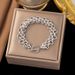Exaggerated Metal OT Buckle Versatile Titanium Steel Thick Chain Non Fading Bracelet Necklace Jewelry Set_ipsvogv.com