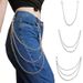 Men And Women's Jewelry Punk Metal Waist Chain Crossbody Hip Hop Multi Layered Versatile Long Fashion All Match Jeans Overalls Pendant_ipsvogv.com
