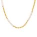 Simple And Fashionable Temperament Does Not Fade Copper Material Freshwater Pearl Lentil Splicing Necklace Jewelry_ipsvogv.com