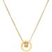 Full Body 【 Titanium Steel 】 Rotating Circular Ring Niche Design, Simple Pendant, Short Collarbone Chain, Korean 【 】 Design, Pendant, Chain,_ipsvogv.com