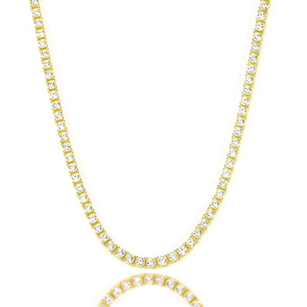 Extended Full Diamond Design Tennis Chain Bracelet Hip Hop Men's And Women's Fashion Trendy Jewelry_ipsvogv.com
