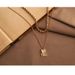 Copper Plated Gold Simple Geometric Pendant Double Layer Gold Necklace Braided Trendy Women's Necklace_ipsvogv.com