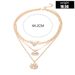 Bohemian Style Love Set Diamond Fatima Multi-layer Necklace For Women_ipsvogv.com