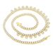 Women's Jewelry Set Fashion New Tennis Chain Inlaid With Heart Shaped Zircon Ladies Hip Hop Necklace_ipsvogv.com