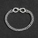 Unisex Hip Hop Horseshoe Buckle Cuban Chain 4mm Micro Inlaid Zircon Fashion Niche Men's And Women's Bracelet Hip Hop Ornaments_ipsvogv.com