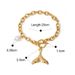 Gold Stainless Starfish Shell Conch 2024 Summer New Ocean Series Titanium Steel Bracelet_ipsvogv.com