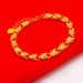 Live Broadcast Four Leaf Wedding Vintage Plated Vieamese Sand Gold Phoenix Eye Lucky Grass Bracelet_ipsvogv.com