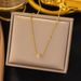 Mini Single Diamond Titanium Steel Women Popular Jewelry Pendant Accessories Collarbone Chain Necklace_ipsvogv.com