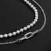 Jewelry Hip-hop Pearl Men's Trendy And Cool Street Photo Geometric Metal Chain Necklace Decoration_ipsvogv.com