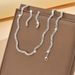 Women’s Jewelry Set Fashion Hot Selling Women's Necklace Earrings Wedding Jewelry Three Piece Set Black Rhinestone Jewelry Set_ipsvogv.com