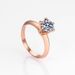 1 Carat Ring Plated With Rose Gold T House Six Claw Female Ins Trend Classic Fashion Wedding Proposal Ring_ipsvogv.com