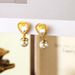 Qingdao jewelry pearl high-end feeling women's love mosaic glass s silver needle earrings_ipsvogv.com