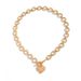 Irregular Metal Lava Heart-shaped Pendant Ins Wind Pleated Circular Chain Necklace For Women_ipsvogv.com