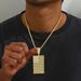 American hip-hop men's with personalized square pendant and diamond inlay design, Cuban chain internet red necklace_ipsvogv.com