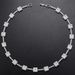 Copper Zircon Heart-shaped Set Peach Heart Square Diamond Women's Bracelet Necklace VL222_ipsvogv.com