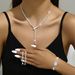 Women’s Jewelry Set Fashion Hot Selling Jewelry Full Diamond Zircon Necklace Earrings Bracelet Ring Set Necklace Wedding Dress Jewelry_ipsvogv.com