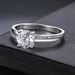 Fashion eight arrows and eight hearts female engagement ring inlaid with zircon platinum_ipsvogv.com