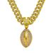 New Hot Selling Hip Hop Jewelry Zinc Alloy Rugby Full Diamond Pendant Necklace Accessories_ipsvogv.com
