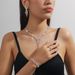 of Necklace, Earrings, Bracelet Four-Piece Jewelry For Women Banquet Necklace Set_ipsvogv.com
