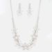 European And American Banquet Flower Earrings Necklace Set Bridal Wedding Full Diamond Jewelry Set Accessories Jewelry Set_ipsvogv.com