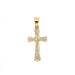 Stainless steel simple full diamond K cross pendant accessories_ipsvogv.com