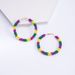 New color woven alloy handmade rice bead earrings fashionable personality trend carnival design earrings_ipsvogv.com