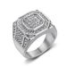 New Hip-Hop Nightclub Jewelry Titanium Steel Gold-Plated Full Diamond Men's Ring_ipsvogv.com
