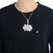 Unisex Hip Hop Pendant Letter Hip Hop Necklace Micro Large Inlaid Zircon Fashionable Personality Trendy Brand Pendant Accessories_ipsvogv.com